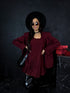 2in1 dress + jacket "SCHOOL GIRL" - BORDO